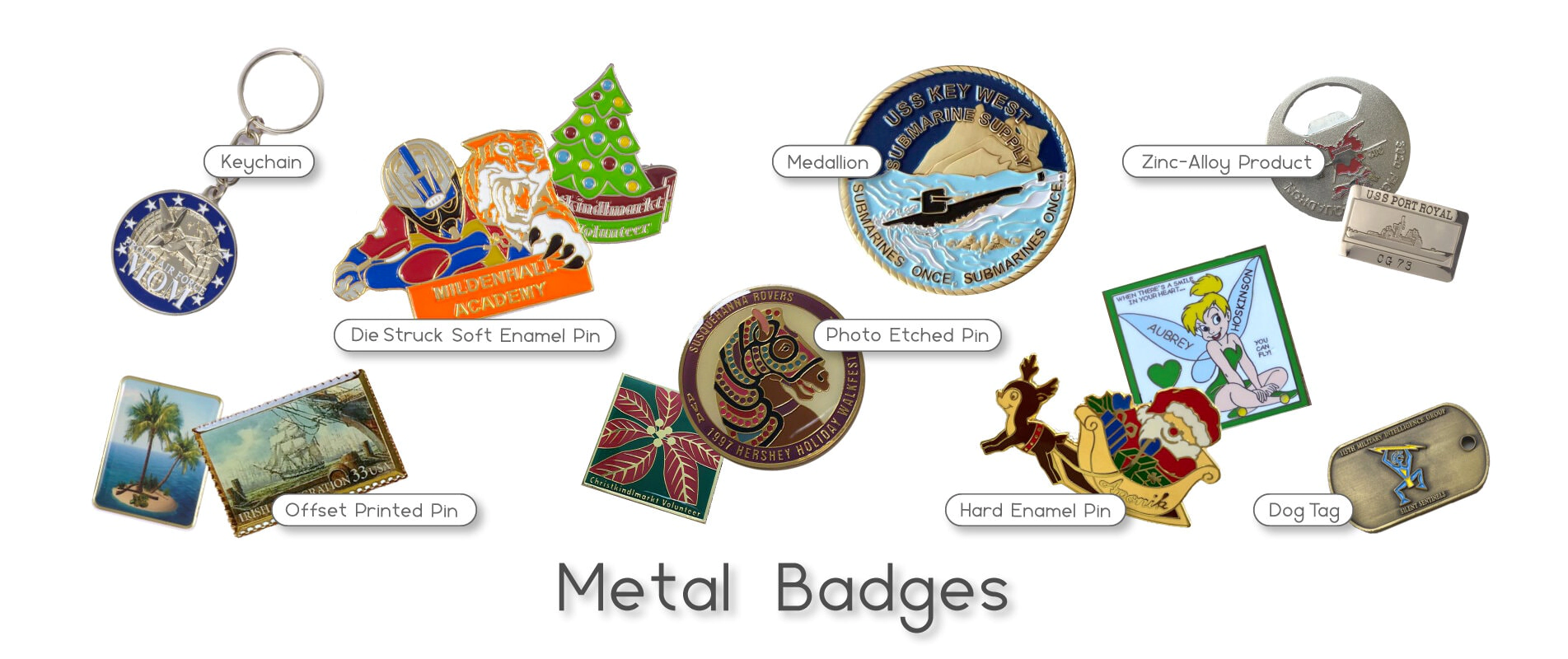 Metal Badges & Products