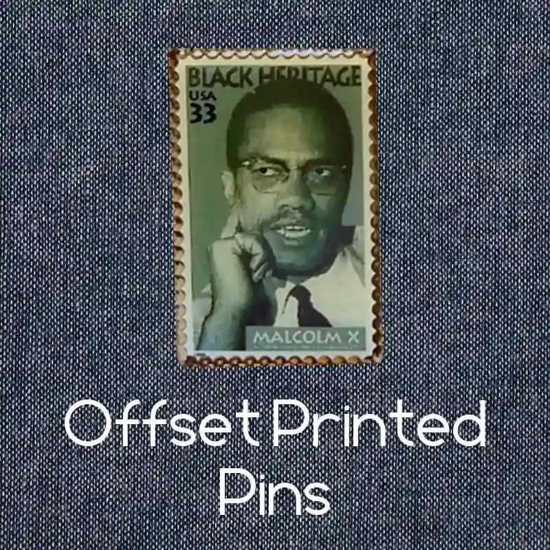 Offset Printed Pins  (Digital Printing)