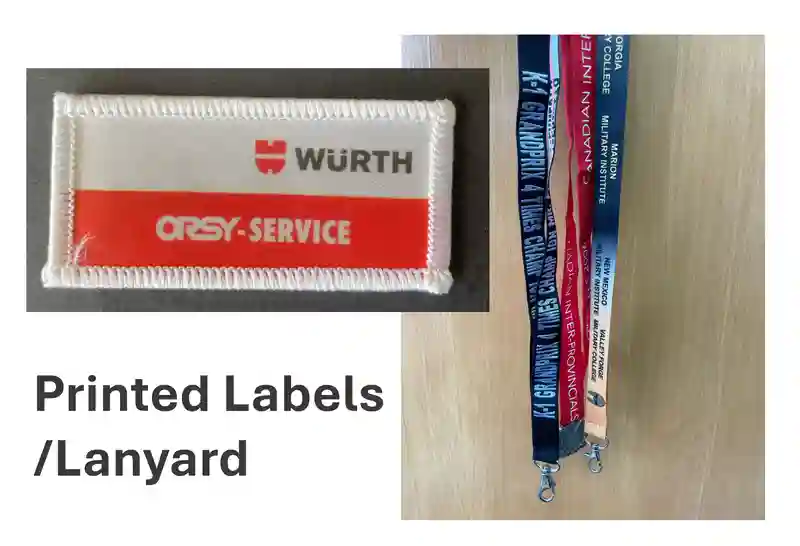 Printed Labels / Lanyard